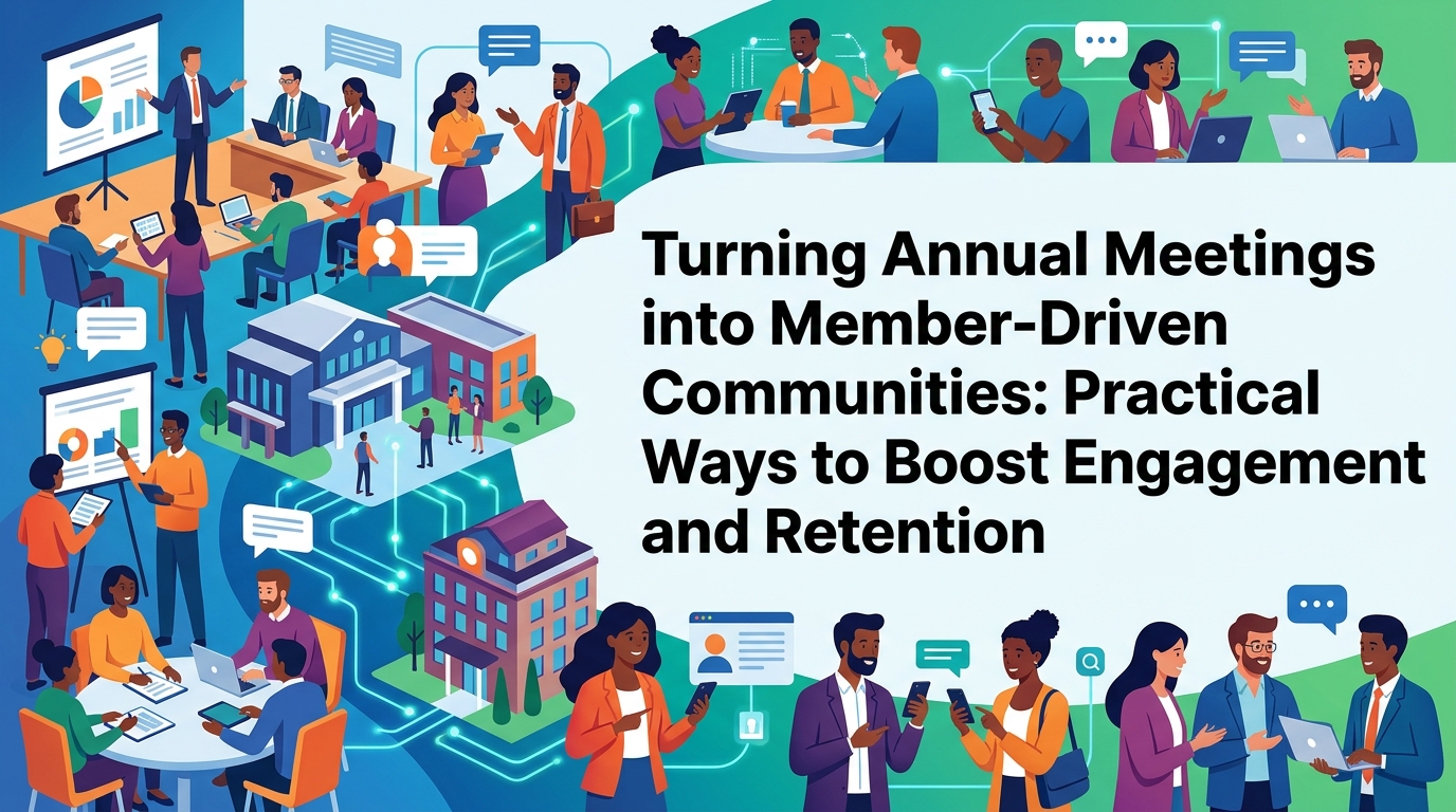 Turning Annual Meetings into Member-Driven Communities: Practical Ways to Boost Engagement and Retention